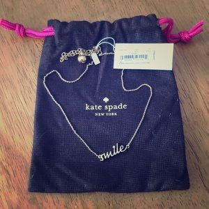 NWT Kate Spade “Smile” necklace